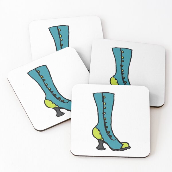 Item preview, Fluevog Babycake Boot Teal/Green designed and sold by anne m bray.