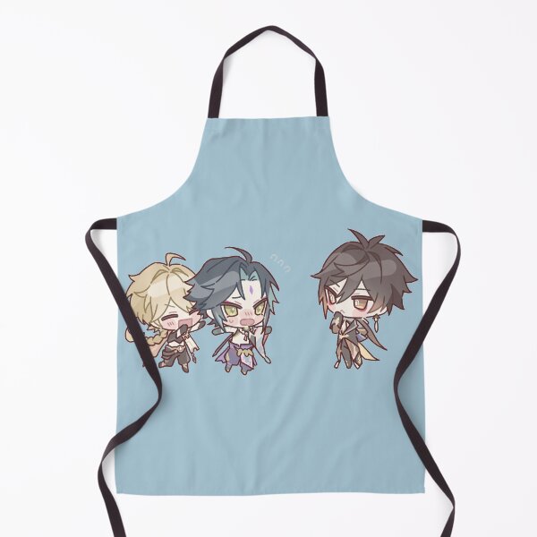 Item preview, Genshin Impact Chibi Zhongli,  Xiao,  and Aether  designed and sold by NewEraMutant.