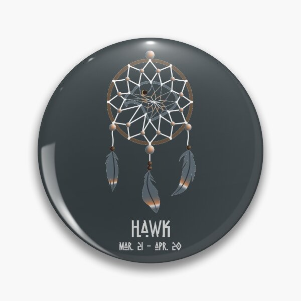 Item preview, Native American Astrological Sign - Hawk/Aries designed and sold by Alukia.
