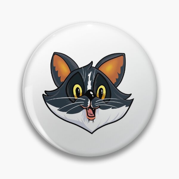 Item preview, A happy black and white cat designed and sold by Ezu-Ilustracion.
