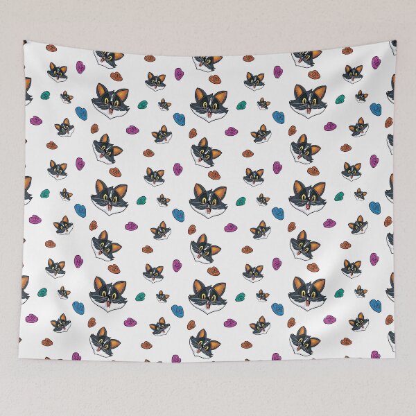 Item preview, A happy black and white cat designed and sold by Ezu-Ilustracion.