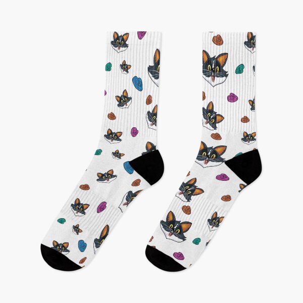 Item preview, A happy black and white cat designed and sold by Ezu-Ilustracion.