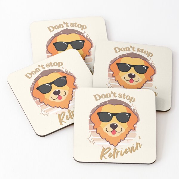 Item preview, Don't stop retrievin' Golden Retriever wearing sunglasses designed and sold by sunnyxvibesss.