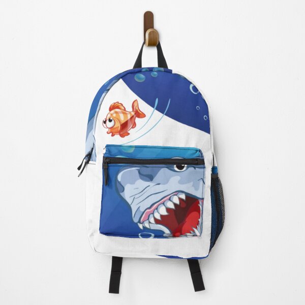 Item preview, Shark Chases Little Fish designed and sold by WearWolfDesigns.