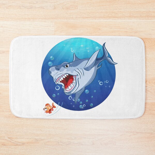 Item preview, Shark Chases Little Fish designed and sold by WearWolfDesigns.