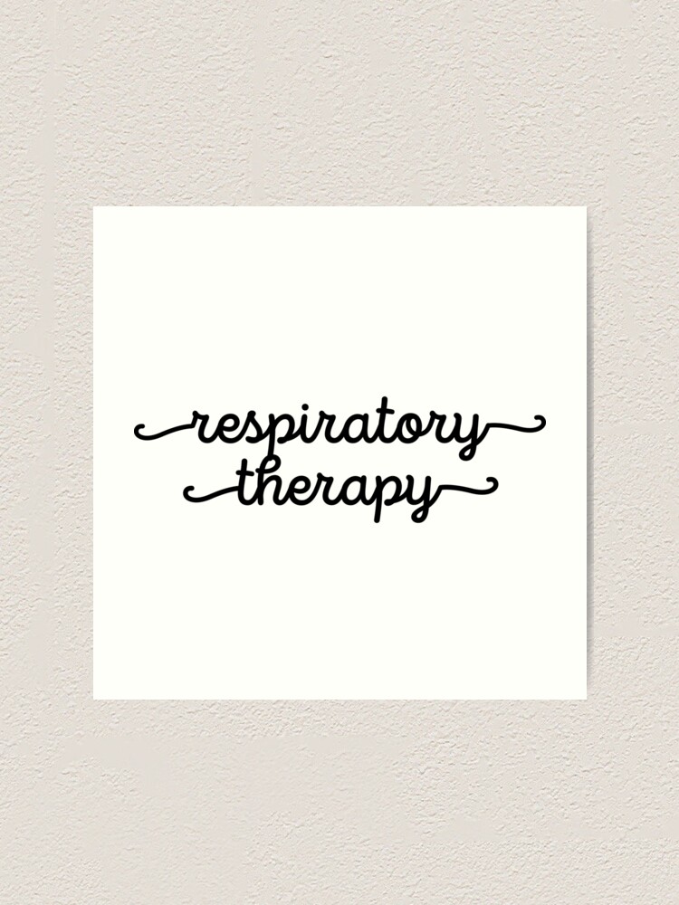 Thumbnail 1 von 3, Kunstdruck, Respiratory therapy typography designt und verkauft von flatbrownbread.