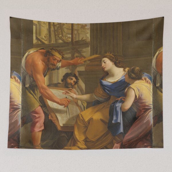 Item preview, Artemisia Building the Mausolaeum - Simon Vouet  designed and sold by Vintage Designs +.