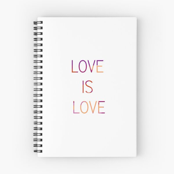 Item preview, lesbian flag colors love is love designed and sold by Hunter Stewart.