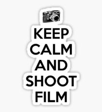 Keep calm and shoot film Sticker