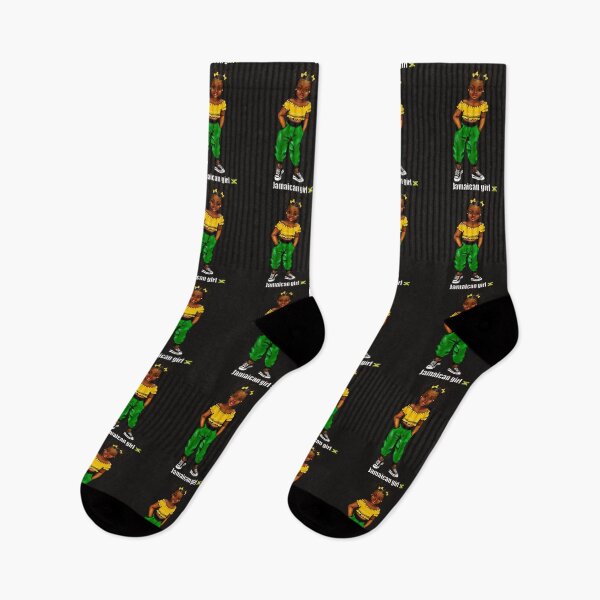 Item preview, Jamaican girl 2 with colours of Jamaican flag in black green and gold inside a heart shape designed and sold by Artonmytee.