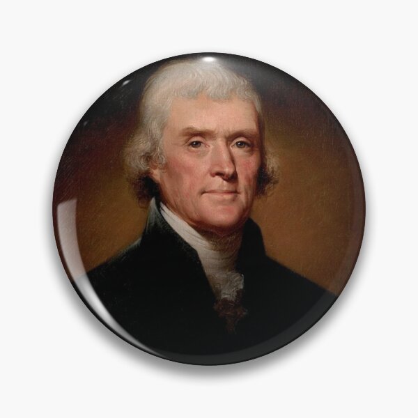 Item preview, Thomas Jefferson Founding Father & Third President Of The United States Design designed and sold by EarthArtDesigns.
