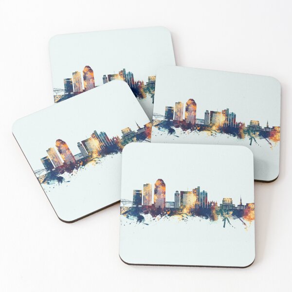 Item preview, Shreveport Louisiana Skyline designed and sold by ArtPrints.