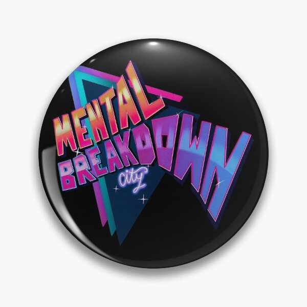 Artikelvorschau, Mental Breakdown Synthwave-Schriftzug entworfen und verkauft von Davidsfgh.