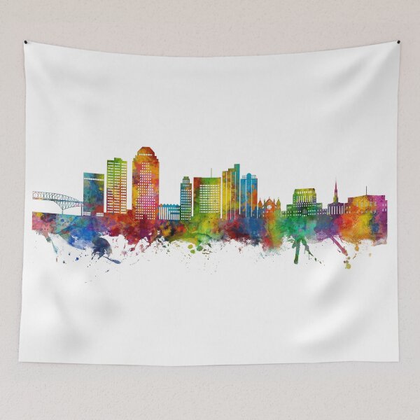 Item preview, Shreveport Louisiana Skyline designed and sold by ArtPrints.