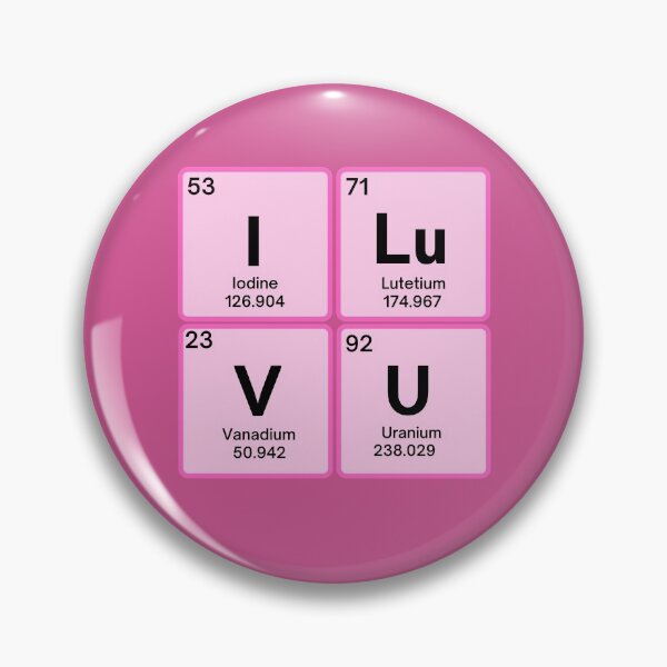 Artikelvorschau, Slogan des Periodensystems| Ich liebe U| Nerdiges romantisches Geschenk entworfen und verkauft von aoichan3939.