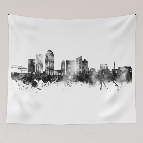 Item preview, Shreveport Louisiana Skyline designed and sold by ArtPrints.