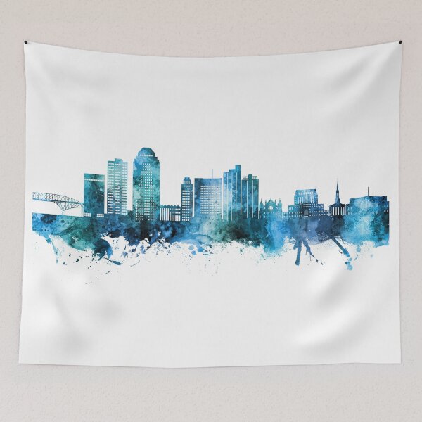 Item preview, Shreveport Louisiana Skyline designed and sold by ArtPrints.