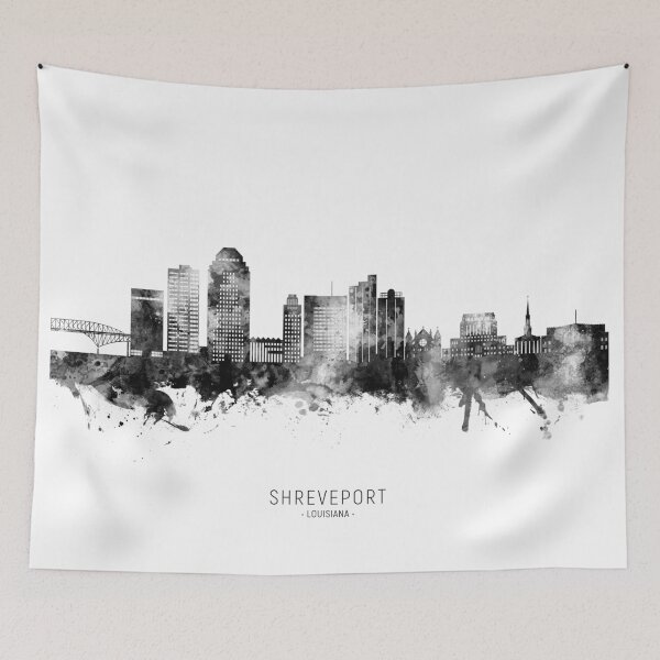 Item preview, Shreveport Louisiana Skyline designed and sold by ArtPrints.