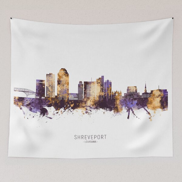 Item preview, Shreveport Louisiana Skyline designed and sold by ArtPrints.
