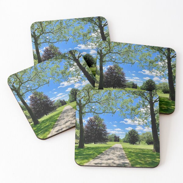 Item preview, Path at the park in spring designed and sold by JuliVogel.