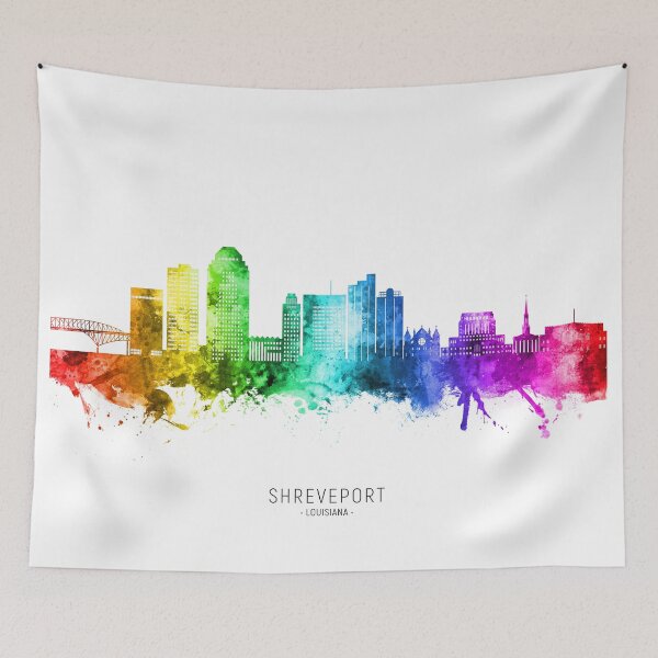 Item preview, Shreveport Louisiana Skyline designed and sold by ArtPrints.