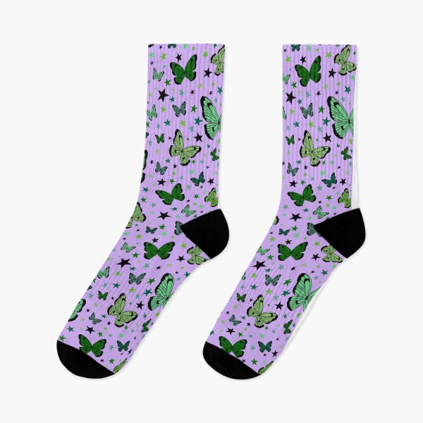 Item preview, Bounty of Green  Butterflies - Lavender  designed and sold by Erin Bresnahan.
