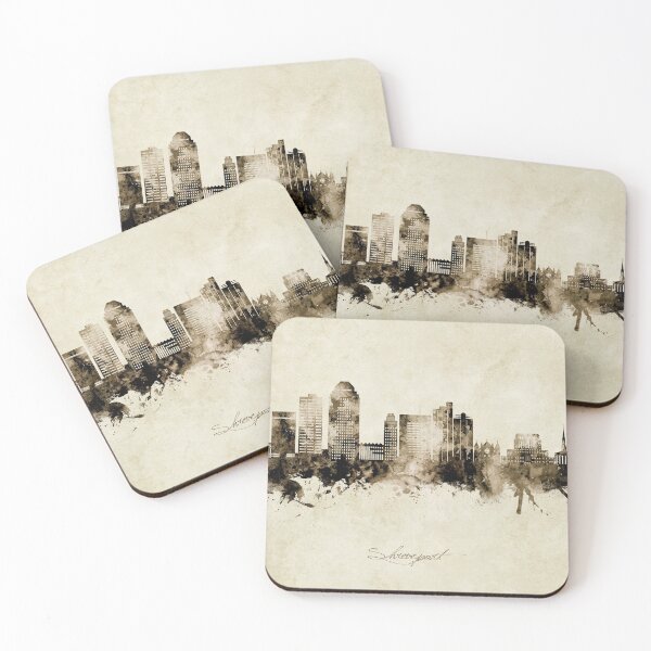 Item preview, Shreveport Louisiana Skyline designed and sold by ArtPrints.