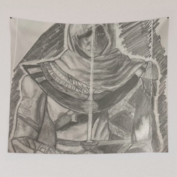 Item preview, Bayek of Siwa Pencil Drawing designed and sold by elongcore.