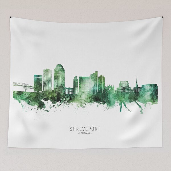 Item preview, Shreveport Louisiana Skyline designed and sold by ArtPrints.