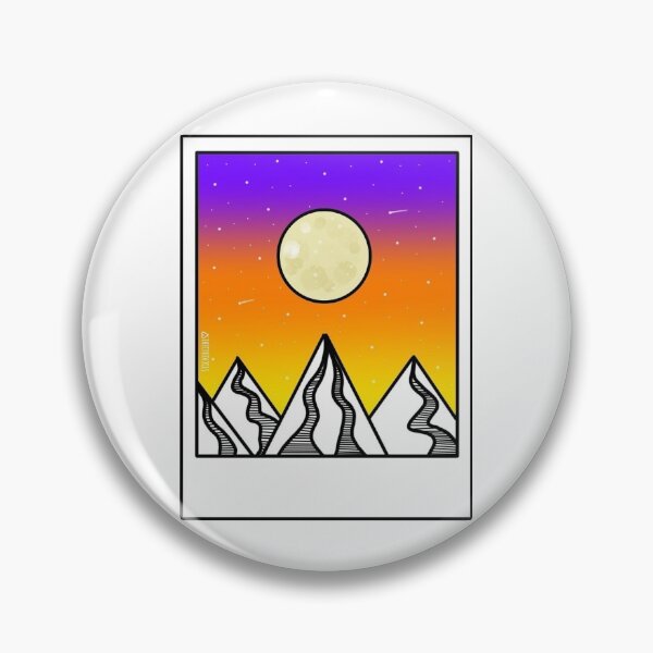 Artikelvorschau, nightsky in the mountains entworfen und verkauft von Stickerliebe.