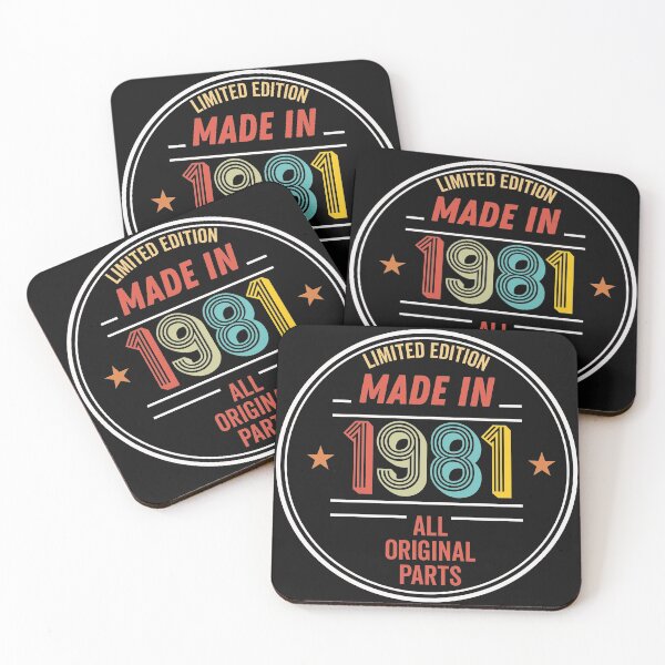 Item preview, Limited Edition Made In 1981 All Original Parts - Funny Vintage Years Old Birthday Gifts. designed and sold by ALITOPRINCE.