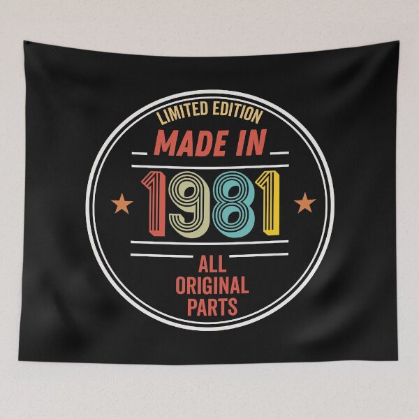 Item preview, Limited Edition Made In 1981 All Original Parts - Funny Vintage Years Old Birthday Gifts. designed and sold by ALITOPRINCE.