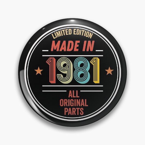 Item preview, Limited Edition Made In 1981 All Original Parts - Funny Vintage Years Old Birthday Gifts. designed and sold by ALITOPRINCE.