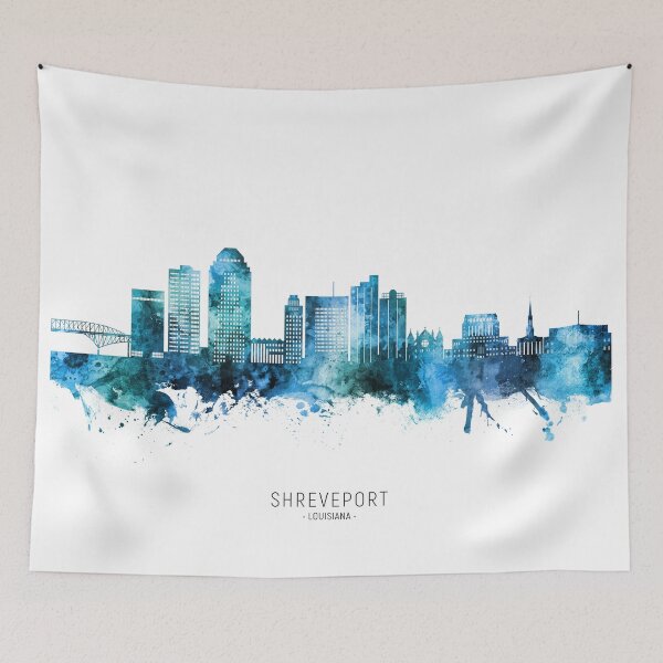 Item preview, Shreveport Louisiana Skyline designed and sold by ArtPrints.