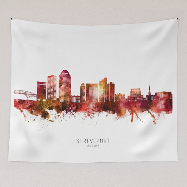 Item preview, Shreveport Louisiana Skyline designed and sold by ArtPrints.