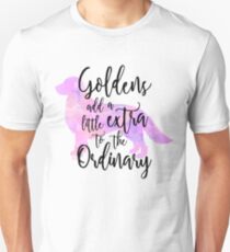 Extraordinary Golden Retriever Watercolor Unisex T-Shirt