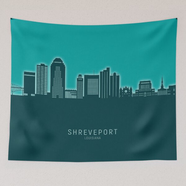Item preview, Shreveport Louisiana Skyline designed and sold by ArtPrints.