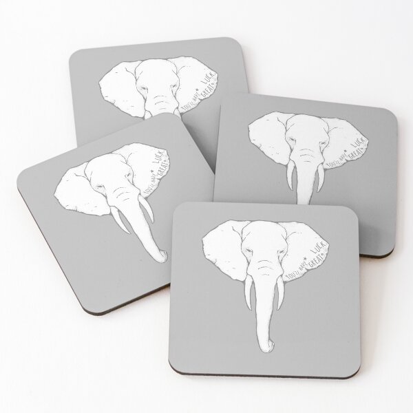 Item preview, Lucky Elephant_Gray designed and sold by TOTOARTY.