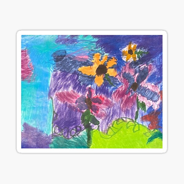 Item preview, Colorful Abstract Flower Field designed and sold by Joshandcompany.