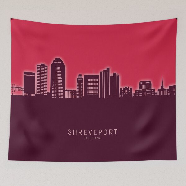 Item preview, Shreveport Louisiana Skyline designed and sold by ArtPrints.