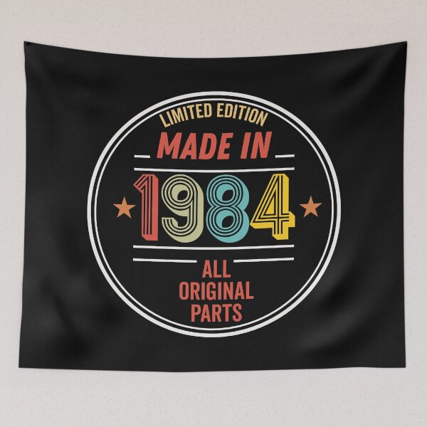 Item preview, Limited Edition Made In 1984 All Original Parts - Funny Vintage Years Old Birthday Gifts. designed and sold by ALITOPRINCE.
