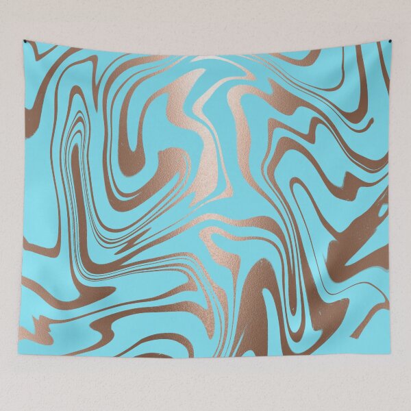 Item preview, Golden blue Liquid Paints designed and sold by BalajiArts.