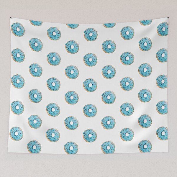 Item preview, Watercolor Blue Icing Donut with Sprinkles designed and sold by Jada Clark.
