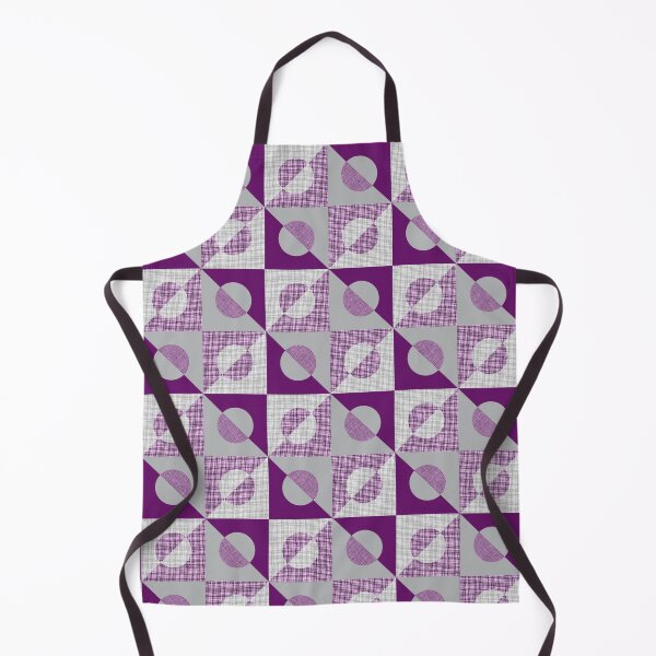 Item preview, Textured Mid-century Circles No.14 Purple and Grey designed and sold by QuestingPixel.
