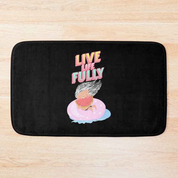 Item preview, Live Life Fully Inspirational Motivational Quote designed and sold by Destine99.