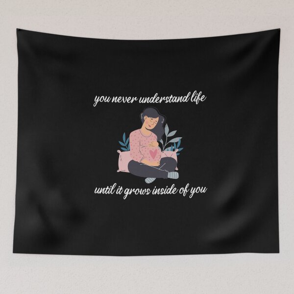 Item preview, you never understand life until it grows inside of you,  cute pregnancy announcement designed and sold by DANT-shirts.
