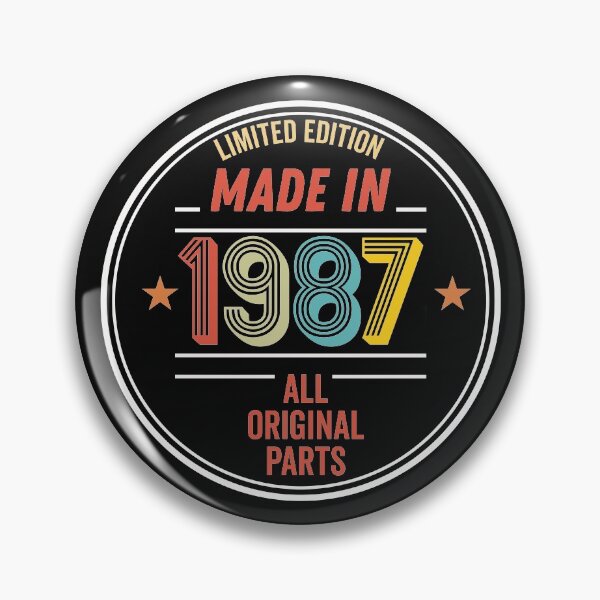 Item preview, Limited Edition Made In 1987 All Original Parts - Funny Vintage Years Old Birthday Gifts. designed and sold by ALITOPRINCE.