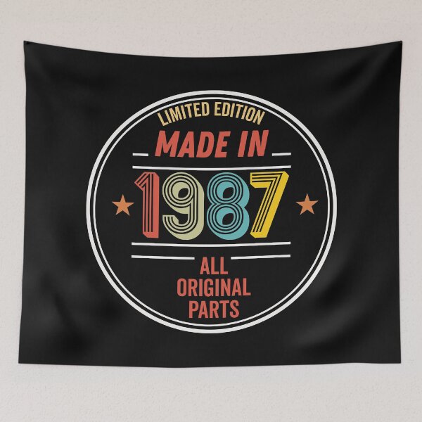 Item preview, Limited Edition Made In 1987 All Original Parts - Funny Vintage Years Old Birthday Gifts. designed and sold by ALITOPRINCE.