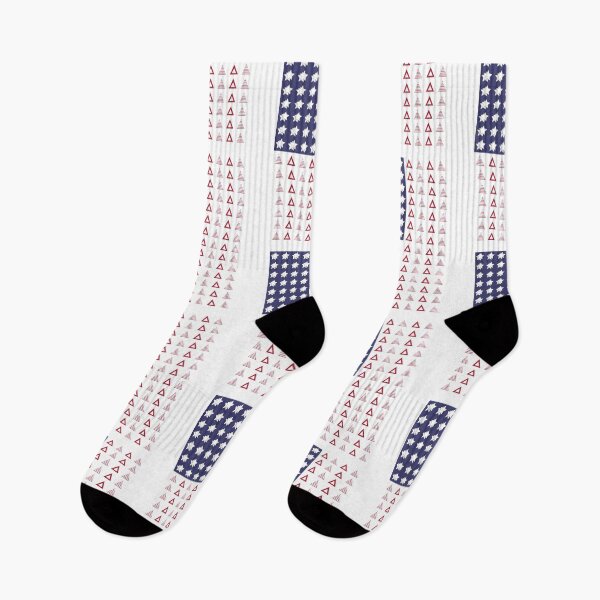 Item preview, Celebrating 4th July American Flag - Minimal Techno Pattern designed and sold by Non-Believer.