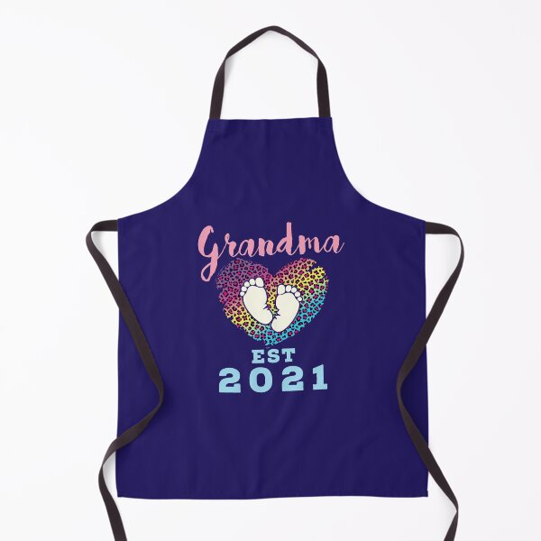 Item preview, Grandma Est 2021 Heart Leopard Print Footprints designed and sold by jaygo.